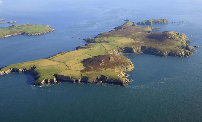 Aerial View of Ramsey Island.